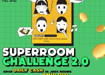 Cabaran JOOX SuperRoom 2.0 tawar hadiah menarik buat pengguna aplikasi tersebut.