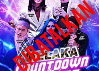 POSTER Melaka Countdown Concert yang sudah dibatalkan penganjurannya oleh MPAG.