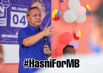 GAMBAR Hasni Mohammad yang disertakan tanda pagar #HasniForMB kini menjadi bualan di laman-laman sosial.