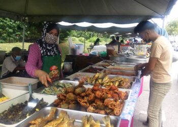 Peniaga medan selera mengeluh harga barang mahal dan beberapa barang tiada stok. - Gambar hiasan