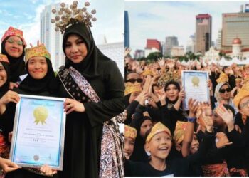 NORANIZA Idris melakar rekod baharu dalam Malaysia Book Of Records.