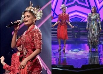 JACLYN ketika membawakan lagu Perawan Atau Janda pada konsert ketiga GV9.