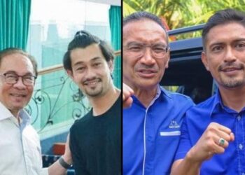 FARID Kami dan Adi Putra antara selebriti yang aktif dengan politik.