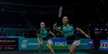 GO Pei Kee-Teoh Mei Xing menewaskan pasangan India, Tanisha Crasto-Ashwini Ponnappa 13-21, 24-22, 21-18 pada aksi pusingan kedua Indonesia Masters 2025 di Istora Senayan, Jakarta, hari ini.