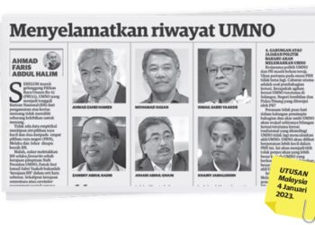 KERATAN akhbar Utusan Malaysia, 4 Januari 2023.