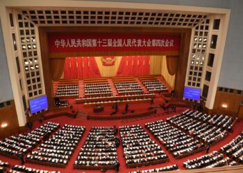 SESI pembukaan Kongres Rakyat Kebangsaan di Great Hall of the People di Beijing pada 5 Mac lalu. -AFP