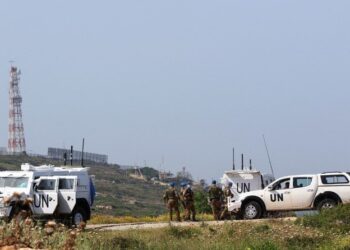 UNIT pemantauan dan rondaan pasukan pengaman Pertubuhan Bangsa-Bangsa Bersatu (PBB) di Lubnan ditempatkan di bandar Naqura yang bersempadan Israel. -AFP