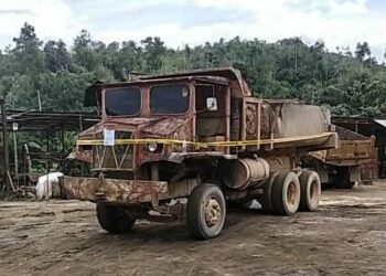 KAWASAN aktiviti perlombongan emas haram di hutan simpan Ulu Jelai yang berjaya dikesan Pejabat Hutan Lipis di Lipis, Pahang semalam.