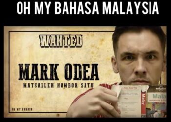 MARK O’Dea dari Britain banyak membuat video pendek cara-cara belajar bahasa Melayu dalam YouTube.