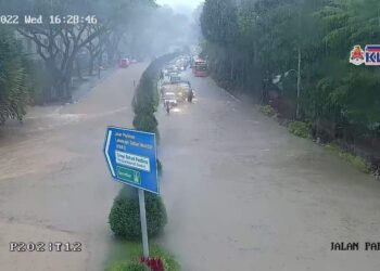 ANTARA kawasan terjejas dengan banjir kilat di ibu negara, hari ini. - FB KLCCC DBKL