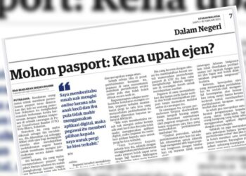 KERATAN laporan Utusan Malaysia semalam.