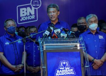 KEMENANGAN BN dalam PRN Johor disebabkan strategi politiknya, bukan kerana sistem pilihan raya yang memberikan kelebihan kepadanya. – UTUSAN/FARIZ RUSADIO