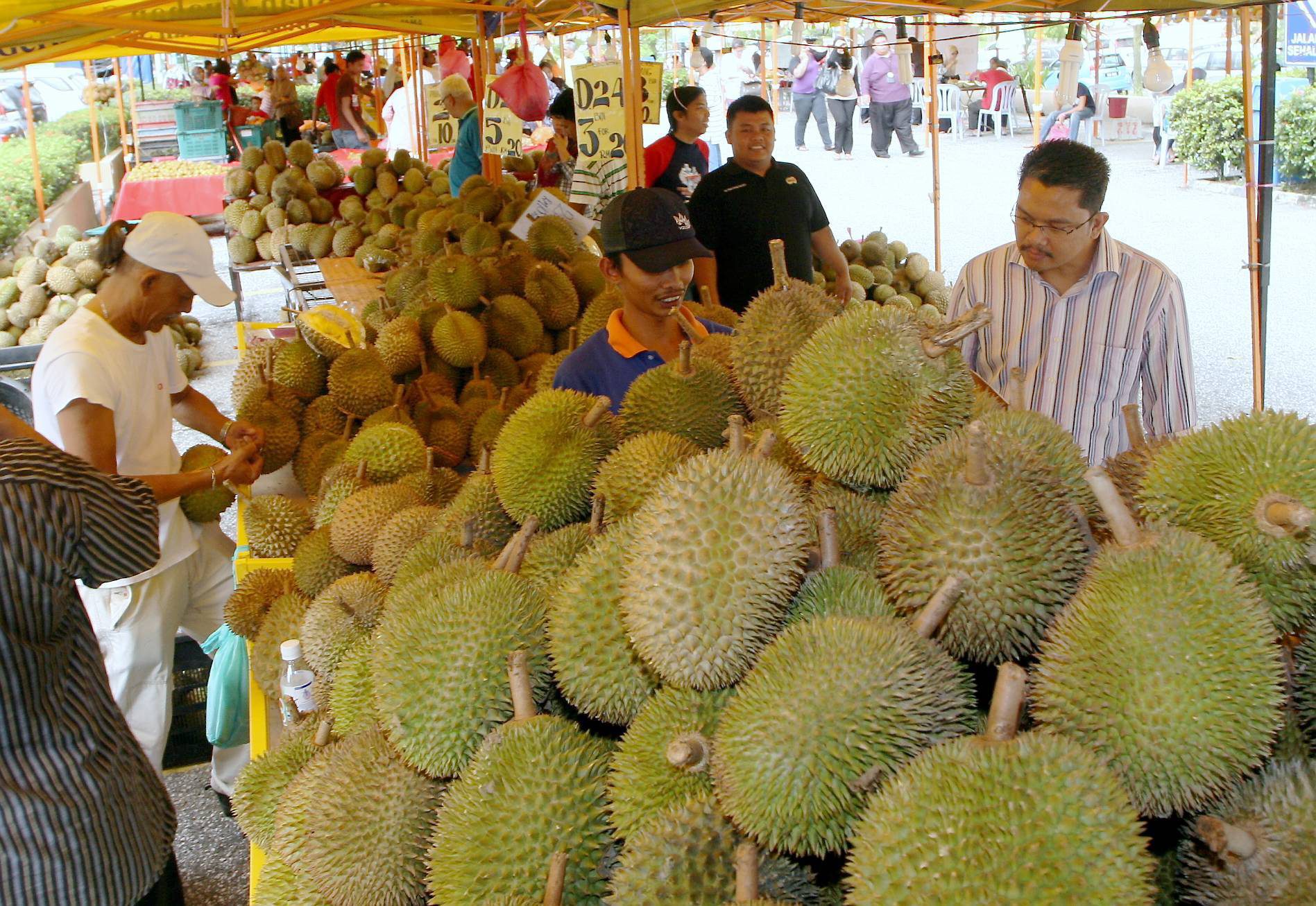 Fama Bantu Jual Buah Durian Segar Di Pasaran Utusan Malaysia