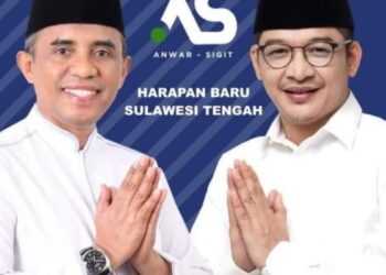 GANDINGAN Anwar Hafid dan Pasha Ungu gagal mara Pilkada Sulawesi Tengah kerana kekurangan sokongan. - AGENSI