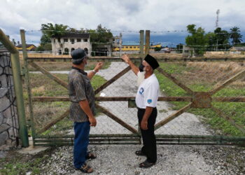 Istana Raja Muda di Teluk Intan, Perak kini mula dikunjungi orang ramai. – UTUSAN/AIN SAFRE BIDIN