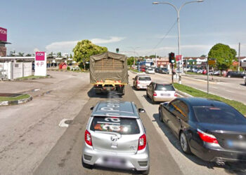 JALAN Perdagangan, Taman Universiti, Johor Bahru sentiasa sibuk dengan kenderaan. – GOOGLE STREET VIEW