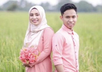 GAMBAR kenangan hari pertunangan Noor Shiada Mohd. Ridwan dan Mohammad Alif Afifi Yaridi pada 21 Julai lalu.