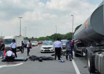 SEPASANG suami isteri maut dalam kejadian yang berlaku di KM 49 Jalan Cyberjaya/Dengkil, Sepang, kira-kira 12.05 tengah hari tadi.