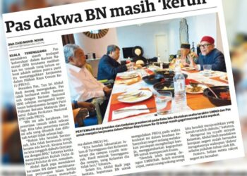 KERATAN laporan Utusan Malaysia Jumaat lalu.