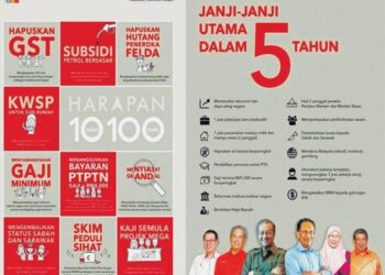 BANYAK manifesto PRU-14 PH tidak dilaksanakan.