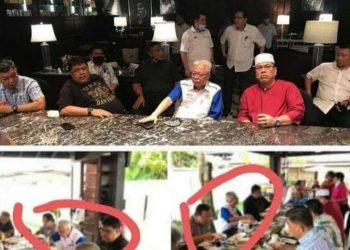 BEBERAPA  keping gambar dimuat naik Ismail Sabri Yaakob dalam laman sosial Facebooknya yang menjadi bukti ada penjarakan fizikal dan tidak melanggar SOP PKPB. - FB ISMAIL SABRI YAAKOB