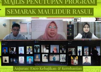 MAJLIS penutup Semarak Maulidur Rasul 2020/1442H UPSI oleh Najah Saghirah Haroman.