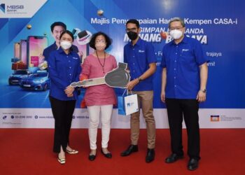 majlis penyampaian hadiah kempen Simpan Berganda Menang Berjaya CASA-i anjuran MBSB Bank, baru-baru ini.