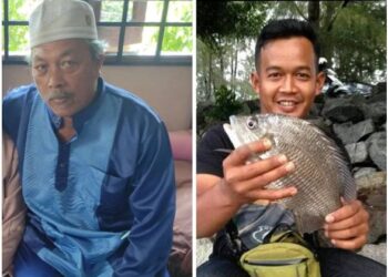 JAAFAR Sulong (kiri) dan Wan Mohd. Sufian Wan Abdul Rahman antara dua nelayan yang dikhuatiri hilang dalam kejadian berasingan di perairan Kuala Terengganu.