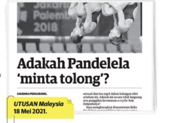 KERATAN akhbar 18 Mei 2021