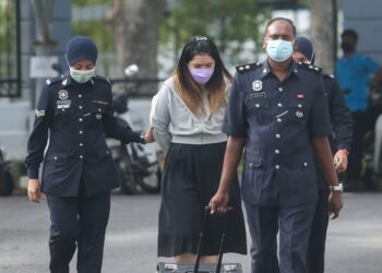 YAP Pin Eng didakwa di Mahkamah Sesyen Seremban atas pertuduhan melakukan pecah amanah wang syarikat. - UTUSAN/NOR SHAFAWATI YUP