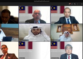 MESYUARAT Majlis Perniagaan Qatar-Malaysia secara maya.