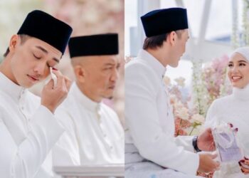 Adam Lee dan Sweet Qismina selamat diijabkabulkan di Ampang, Selangor, semalam.