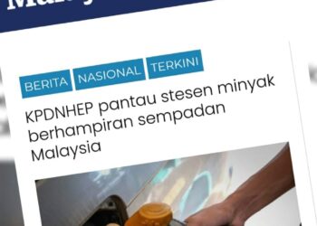 KERATAN laporan Utusan Online.