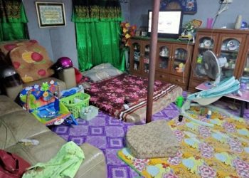 RUMAH di mana seorang bayi berusia 50 hari cedera diserang seekor kera di Kampung Manggis, Butterworth, Pulau Pinang kelmarin.