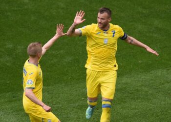 Andriy Yarmolenko membantu Ukraine meraih kemenangan 2-1 ke atas Macedonia Utara dalam aksi Kumpulan C, hari ini.