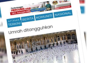 KERATAN laporan Utusan Online hari ini.