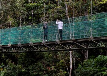 MENJADIKAN alam semula jadi untuk mencapai kesejahteraan mental bukannya satu konsep baharu malah telah dilakukan sejak zaman  Rom Kuno lagi. - UTUSAN/BALQIS MISHA (PELATIH UNISEL)