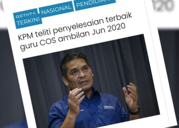 KERATAN laporan Utusan Online.