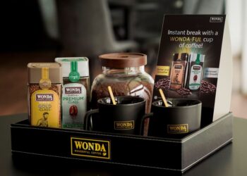 Rangkaian kopi segera WONDA Coffee yang boleh dinikmati oleh pencinta kopi.