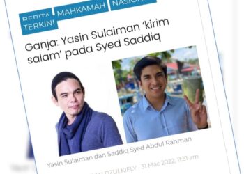 KERATAN laporan Utusan Online.